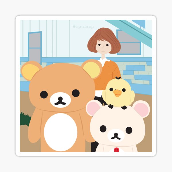 Rilakkuma and Friends with Kaoru Sticker
