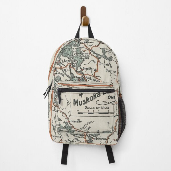Item preview, Vintage Muskoka Lakes Map designed and sold by Gin Neko.