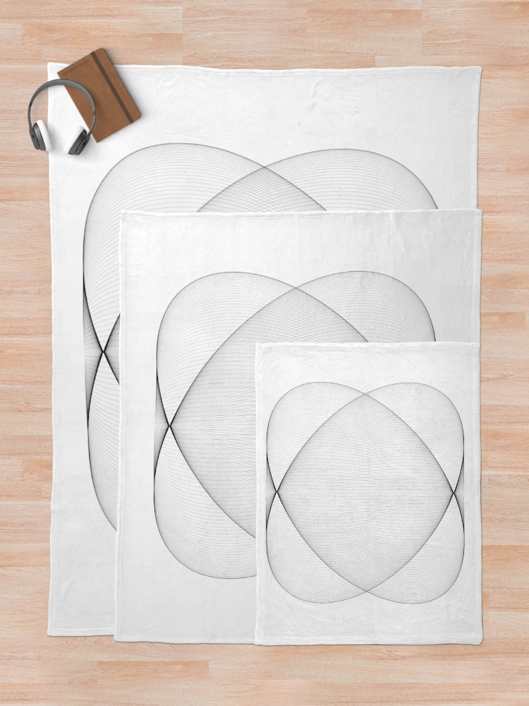 Thumbnail 5 of 6, Throw Blanket, Abstract Geometry designed and sold by ParamPatterns.