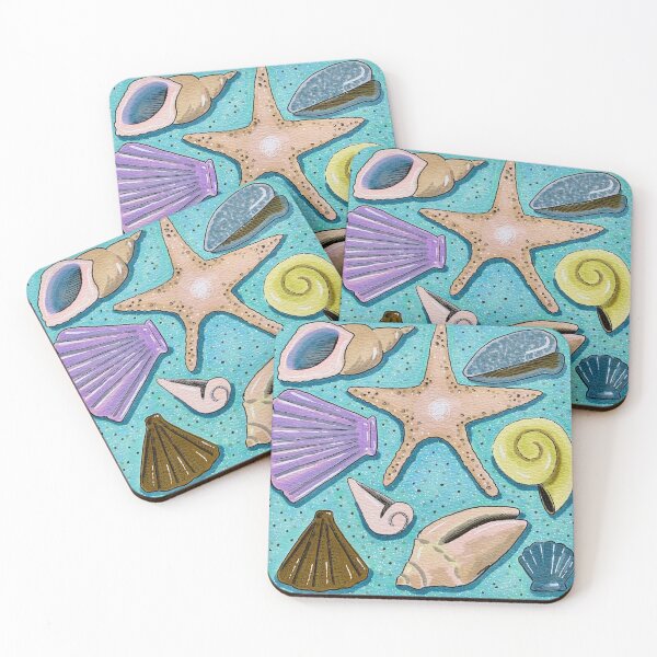 Item preview, Seashell Beach Nautical Pattern designed and sold by Amelia Dean.