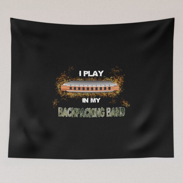 Item preview, I Play Harmonica In My Backpacking Band designed and sold by Shounenbat.