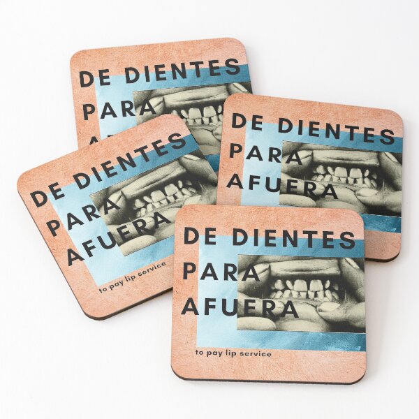 Item preview, Teeth and sincerity, design with popular Mexican phrase designed and sold by Caracol-Spanish.