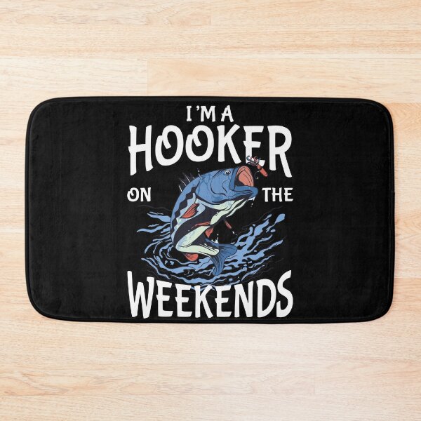 Item preview, I am a Hooker on The Weekends shirt, Funny Fishing Fish Gift designed and sold by ismagarri.