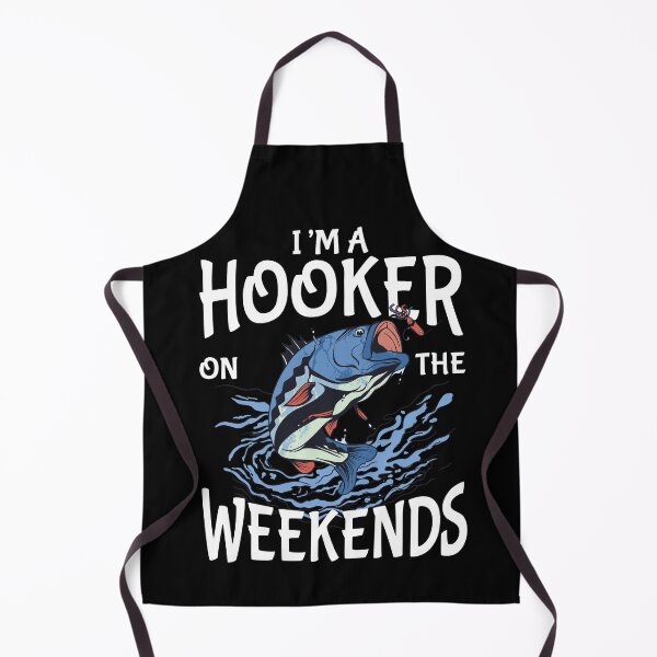 Item preview, I am a Hooker on The Weekends shirt, Funny Fishing Fish Gift designed and sold by ismagarri.
