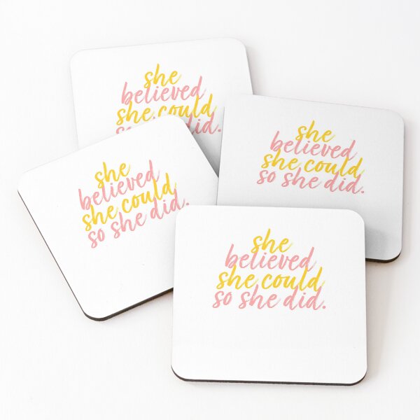 Item preview, She Believed She Could Feminism Motivate designed and sold by thefrshmachine.