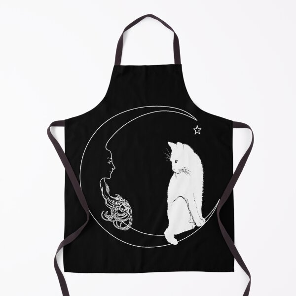 Item preview, Moon Lady White Cat designed and sold by StickerArtwork.