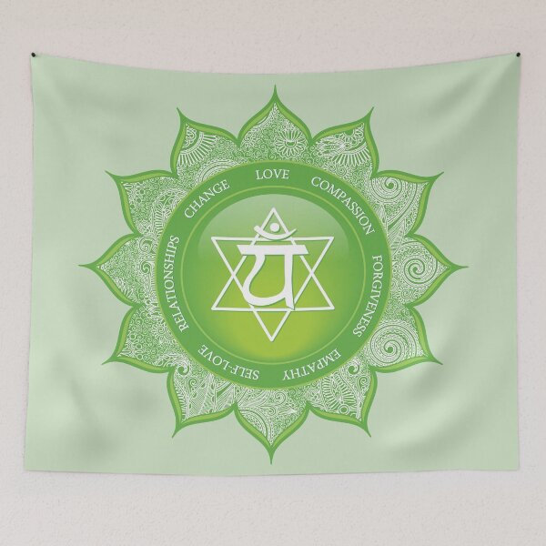 Aperçu de l'œuvre Mandala du chakra du cœur - 49 GBG créée et vendue par chakraplaza.