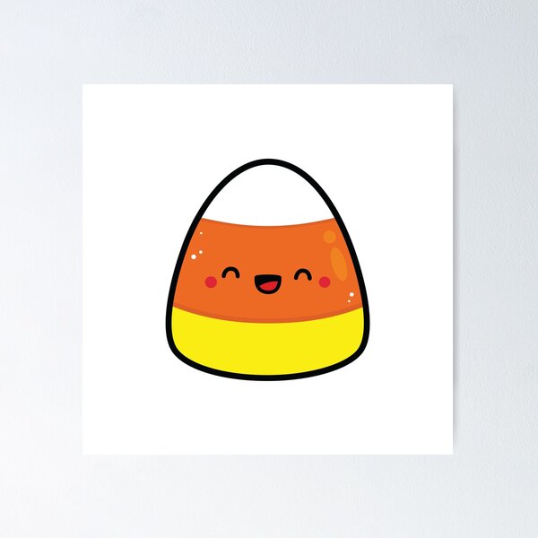 Item preview, Happy Kawaii Candy Corn for Halloween by Tatyana Deniz designed and sold by Tatyana Deniz.