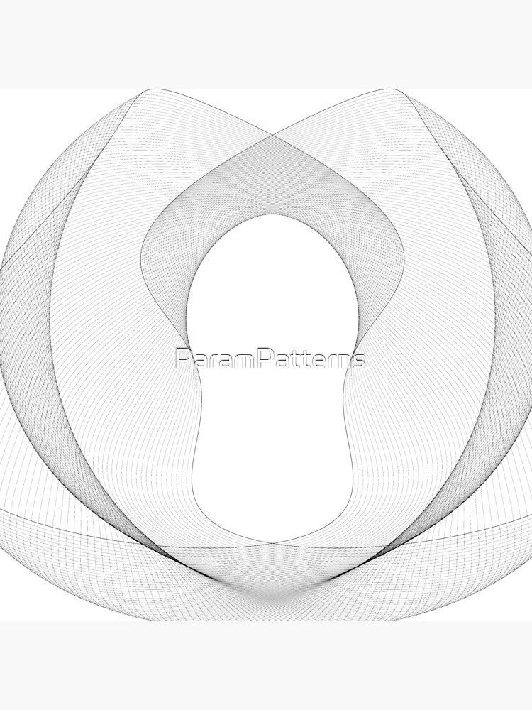 Thumbnail 4 of 4, Clock, Abstract Geometry designed and sold by ParamPatterns.