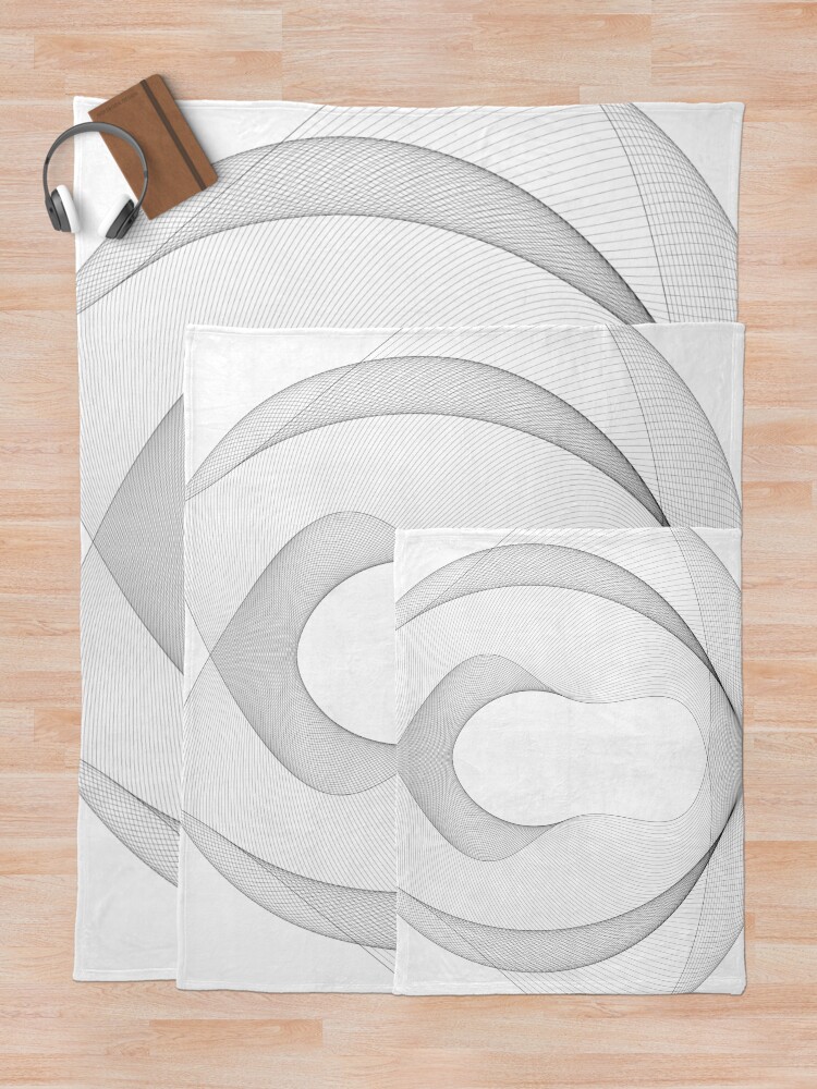 Thumbnail 5 of 6, Throw Blanket, Abstract Geometry designed and sold by ParamPatterns.