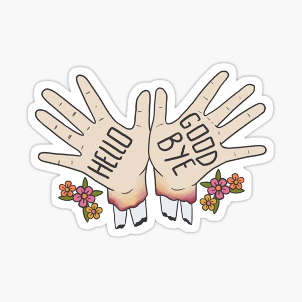 Tattooed Hands Sticker