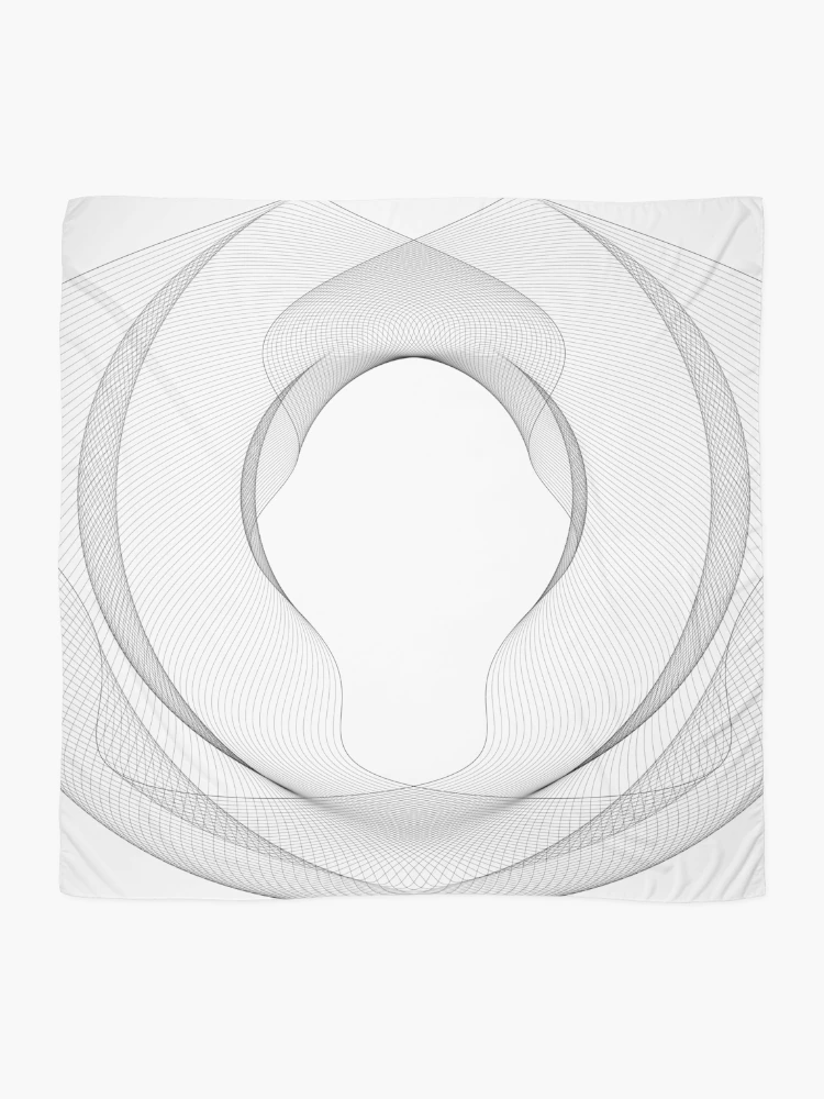 Thumbnail 2 of 3, Scarf, Abstract Geometry designed and sold by ParamPatterns.