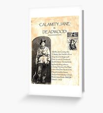 Calamity Jane of Deadwood Greeting Card
