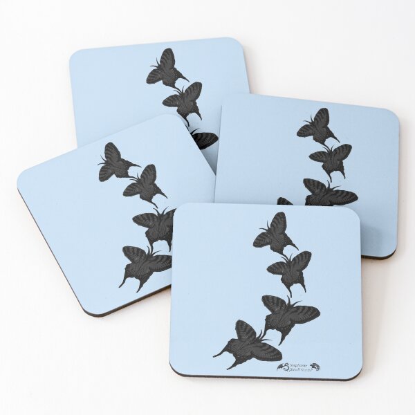 Aperçu de l'œuvre Copie de papillons papillon bleu insecte insecte mignon créée et vendue par Stephanie Small.