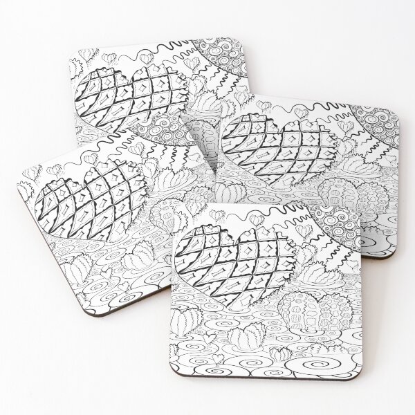 Item preview, Melting Hearts Romantic Pen Art designed and sold by Joelle Burnette.