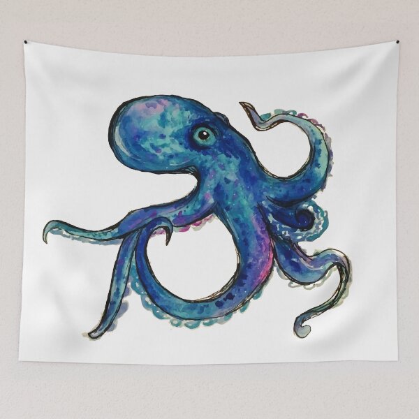 Item preview, Blue Octo  designed and sold by cherishakayart.
