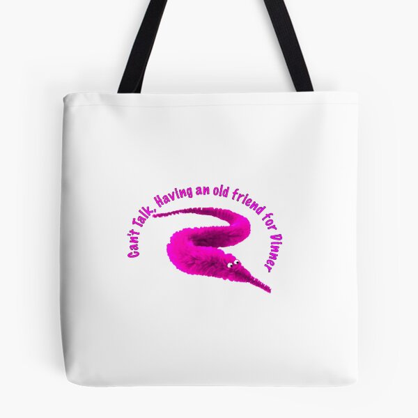 Item preview, Worm on a string Pink Having a friend for dinner designed and sold by Geek-Nerd-Shop.