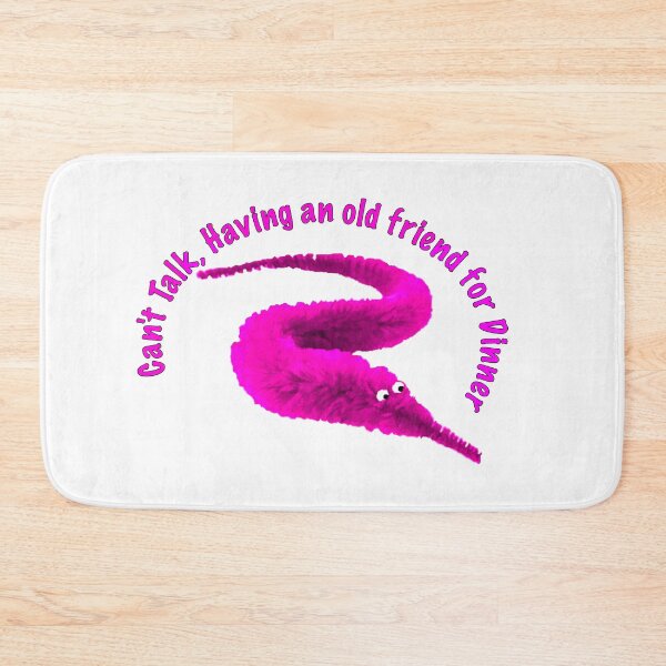 Item preview, Worm on a string Pink Having a friend for dinner designed and sold by Geek-Nerd-Shop.