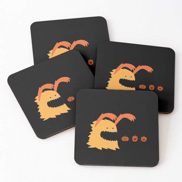 Item preview, A Halloween monster eating pumpkins  designed and sold by AnnaMelekhina.