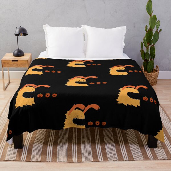 Item preview, A Halloween monster eating pumpkins  designed and sold by AnnaMelekhina.
