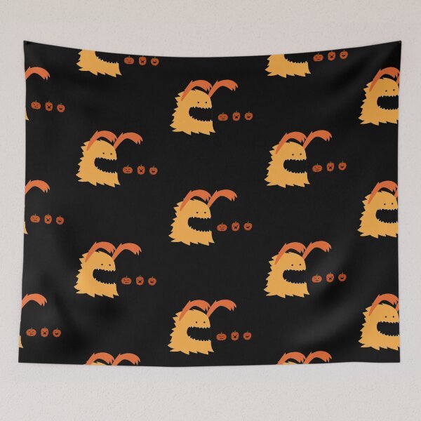 Item preview, A Halloween monster eating pumpkins  designed and sold by AnnaMelekhina.
