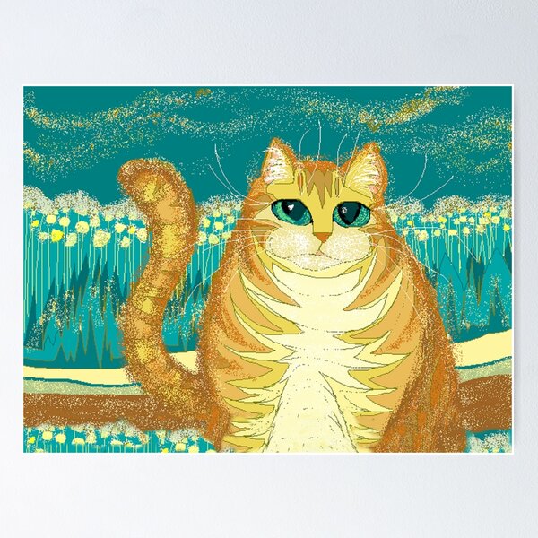 Item preview, Cat And Pollen designed and sold by Jean Gregory Evans.