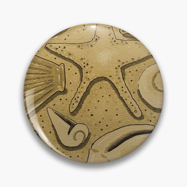 Item preview, Golden Brown Sand - Seashell Beach Nautical Pattern designed and sold by Amelia Dean.