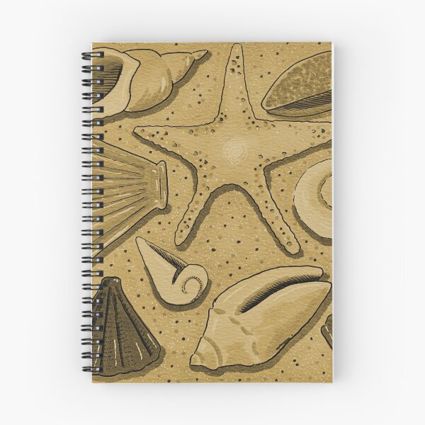 Item preview, Golden Brown Sand - Seashell Beach Nautical Pattern designed and sold by Amelia Dean.