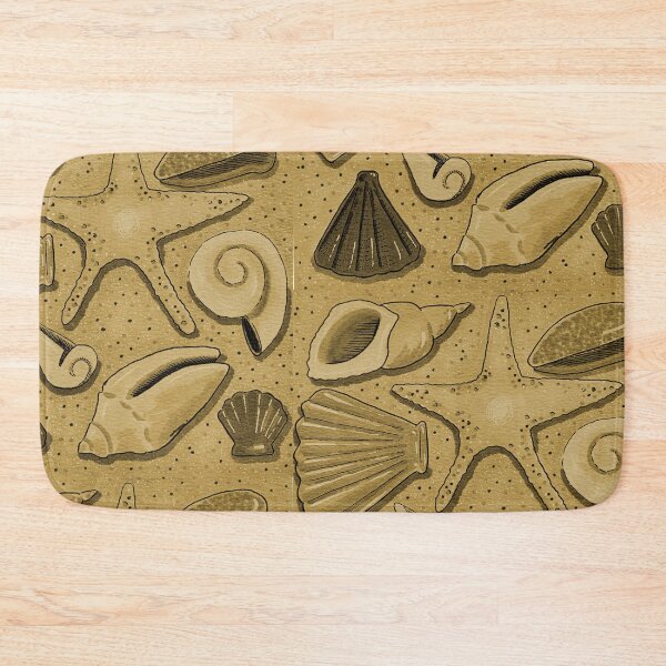 Item preview, Golden Brown Sand - Seashell Beach Nautical Pattern designed and sold by Amelia Dean.