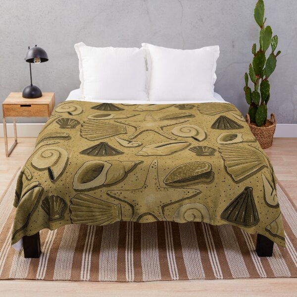 Item preview, Golden Brown Sand - Seashell Beach Nautical Pattern designed and sold by Amelia Dean.