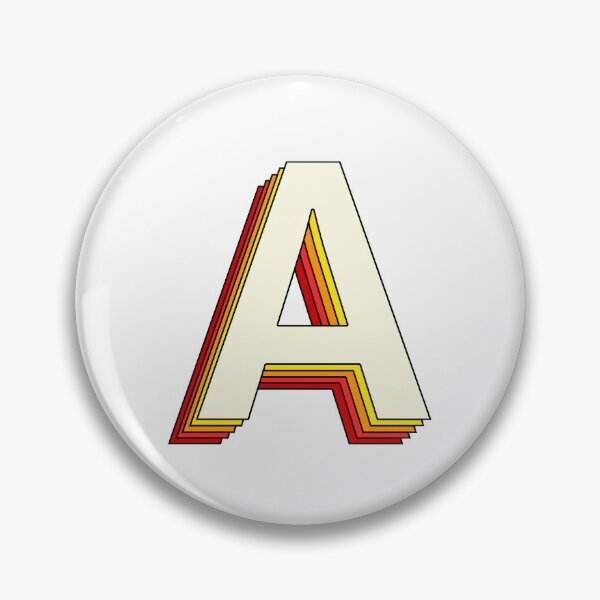 Item preview, Letter A Initials Name Bright Retro designed and sold by thefrshmachine.