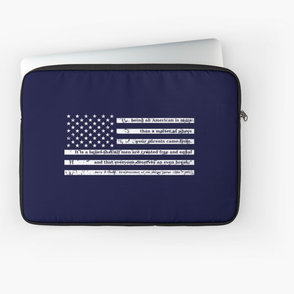 Truman on Being American Laptop Sleeve