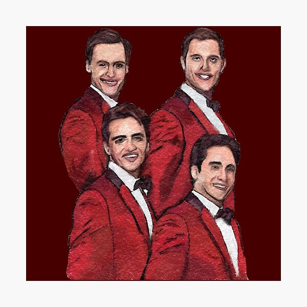 Just Four Guys Singing Under A Street Lamp Photographic Print By Magmagmagz Redbubble