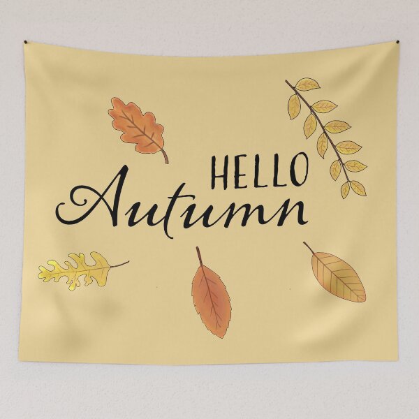 Item preview, Hello Autumn, Watercolour Fall Leaves designed and sold by niccdefilippis.