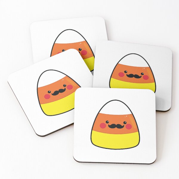Artikelvorschau, Kawaii Halloween Candy Corn mit Schnurrbart von Tatyana Deniz entworfen und verkauft von Tatyana Deniz.
