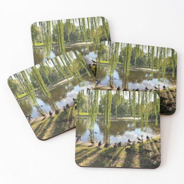 Item preview, Ducks at Riverside with Weeping Willow Tree designed and sold by navitaelwell.
