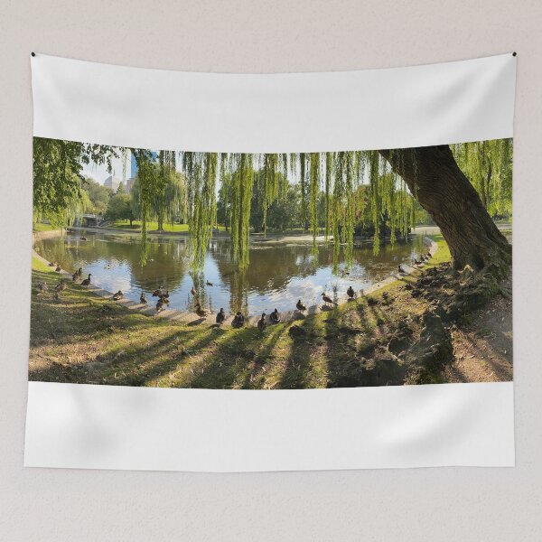Item preview, Ducks at Riverside with Weeping Willow Tree designed and sold by navitaelwell.