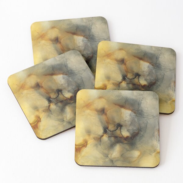Item preview, Brown and Grey Abstract Alcohol Ink designed and sold by Artfully Abstracted.
