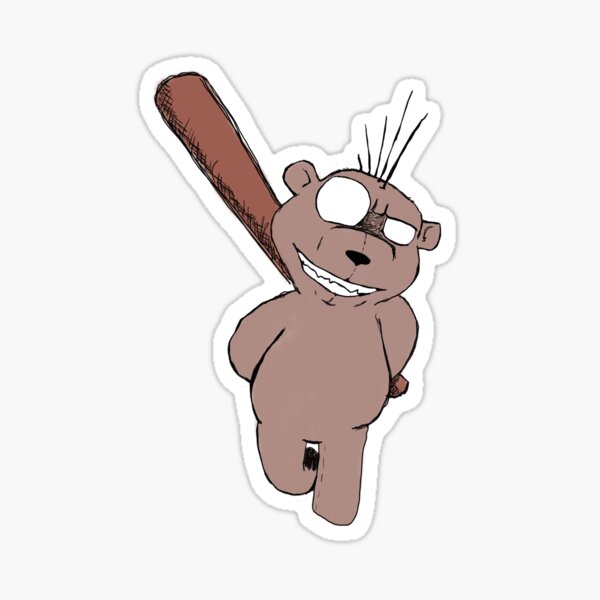 Bash-ful - cartoon version Sticker