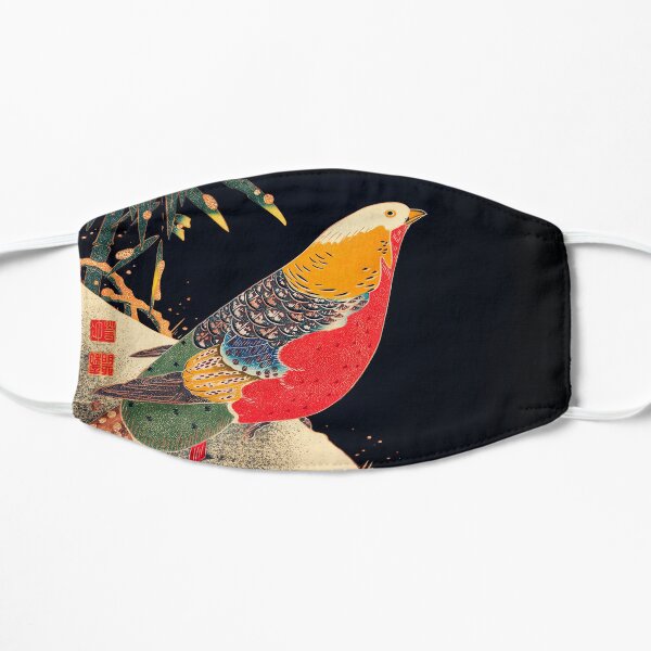 Golden Pheasant in the Snow - Ito Jakuchu Flat Mask