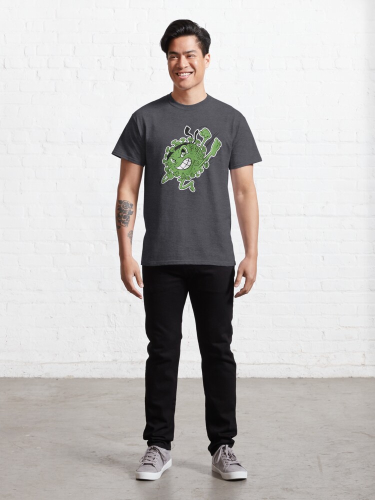 Alternate view of Green Covid Karate WTFBrahh Classic T-Shirt
