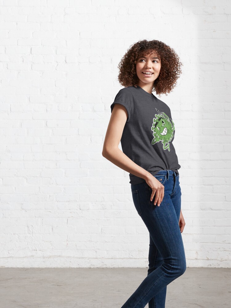 Alternate view of Green Covid Karate WTFBrahh Classic T-Shirt