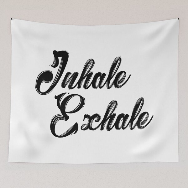 Item preview, Inhale Exhale (black) designed and sold by didijuca.