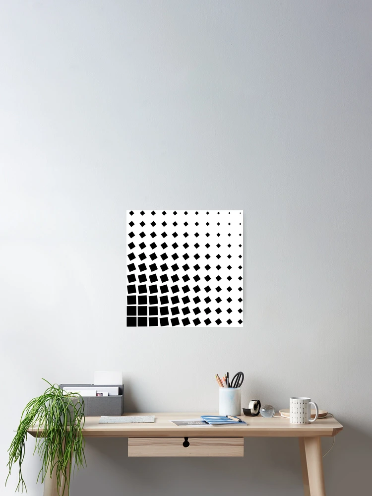 Thumbnail 2 of 3, Poster, Simple Square Grid designed and sold by ParamPatterns.
