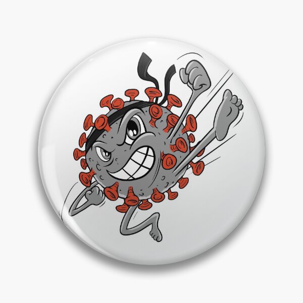 Item preview, Grey Covid Karate WTFBrahh  designed and sold by WTFBrahh.
