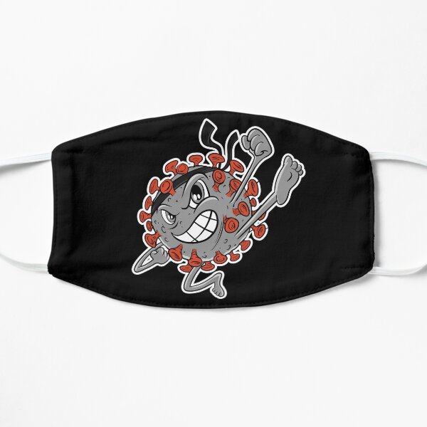 Grey Covid Karate WTFBrahh Flat Mask