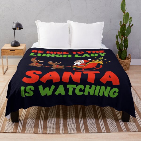 Item preview, Be nice to the Lunch Laday Santa is watching designed and sold by mmos.