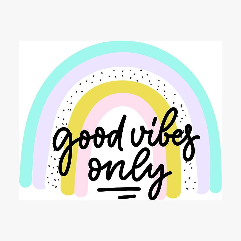 Good Vibes Rainbow Sticker