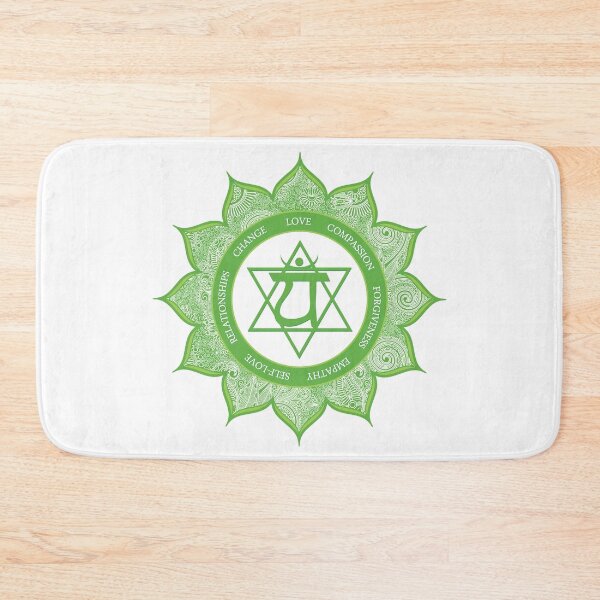 Item preview, Heart Chakra Mandala - 49 WBG designed and sold by chakraplaza.