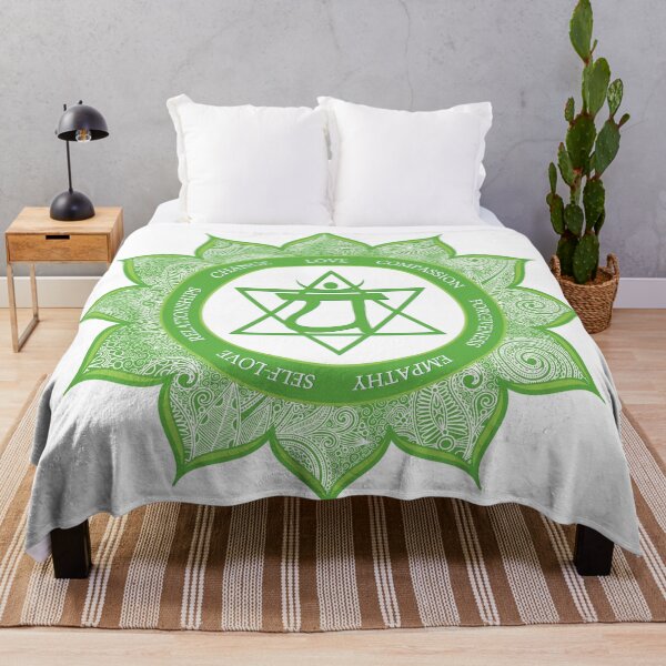 Item preview, Heart Chakra Mandala - 49 WBG designed and sold by chakraplaza.